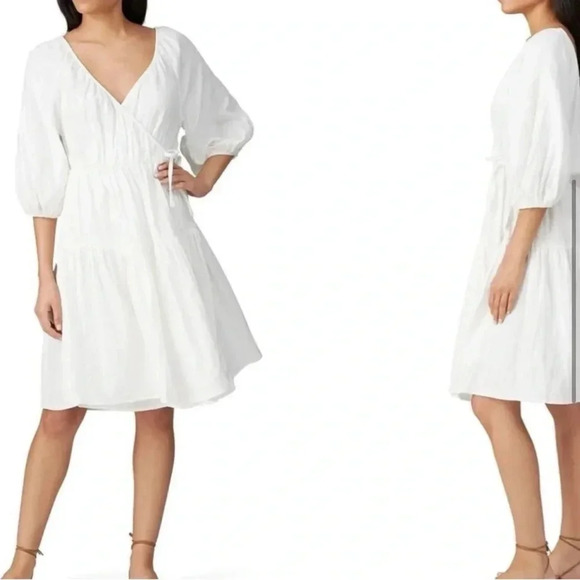 LOVE, WHIT BY WHITNEY PORT WRAP DRESS, NWT - Picture 4 of 10